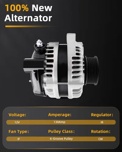 Vista 4 de OCPTY Alternadores 11099 compatibles con Acura MDX RL TL Honda Odyssey Pilot Ridgeline 3.2L 3.5L 3.7L Alternador de repuesto automotriz Reemplaza