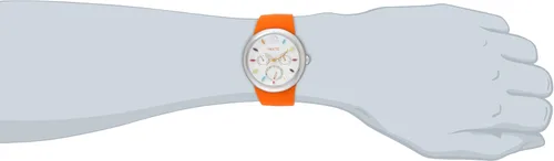 Vista 2 de Fruitz by Philip Stein Reloj unisex F43S-TF-O de acero inoxidable, Naranja, Movimiento de cuarzo