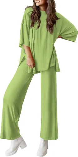Vista 25 de PRETTYGARDEN Conjunto de dos piezas para mujer Negro