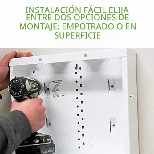Vista 3 de Legrand - Caja de cableado estructurado de 28 pulgadas con cubierta atornillada, caja multimedia de calibre 20 en la pared con paso de cable de 2.5