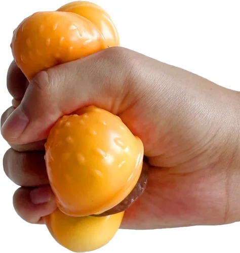 Vista 5 de Hamburguesa Squishies Alivio del Estrés Suave Simulación Alimentos Desmontable Hamburguesa Squeeze Juguetes Lindo Regalo de Cumpleaños Juguete