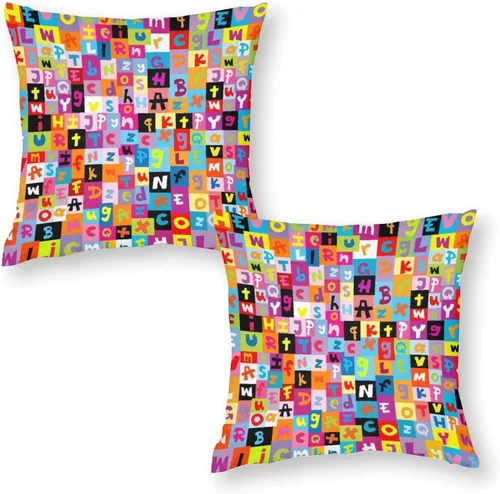 Vista 34 de Juego de 2 fundas de almohada de baloncesto para niños y adolescentes, funda de cojín con estampado de temática deportiva para sofá, sala de estar