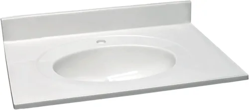 Vista 16 de Design House Lavabo individual superior, 25 pulgadas, blanco