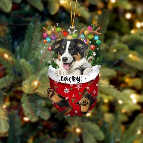 Vista 8 de Adorno de Navidad personalizado para perro Airedale Terrier en bolsillo de nieve, adorno para árbol de Navidad, idea de regalo para amantes