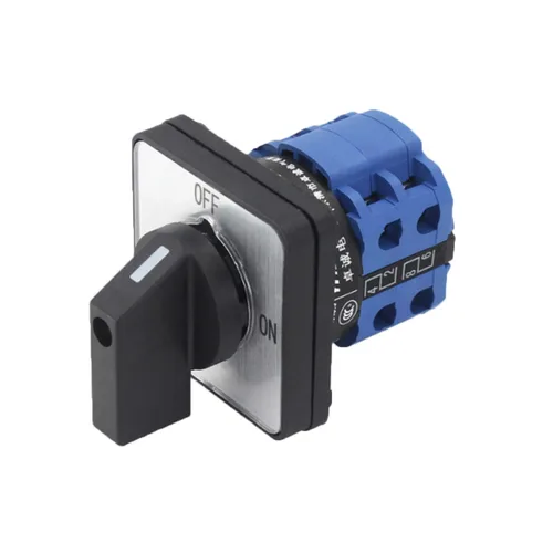 Vista 9 de Interruptor selector de cambio universal, interruptor de transferencia de energía, 2 posiciones 8 terminales, LW26-10 C04/2 380V 10A Motor