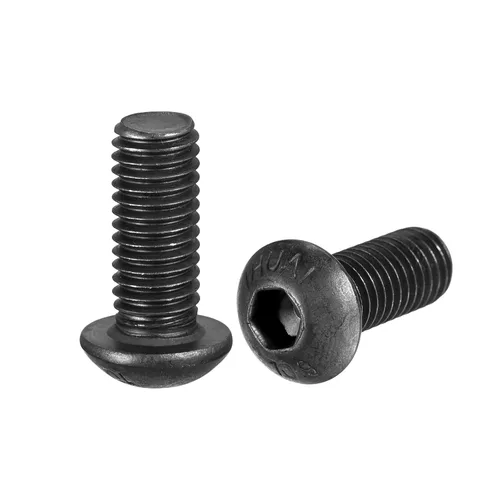 Vista 12 de uxcell Tornillos de cabeza de botón hexagonal M8x40mm Tornillos de acero de aleación 10pcs