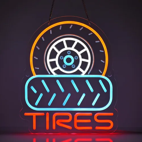 Vista 10 de Letrero de neón para lavado de autos, luces de neón para colgar en la pared, decoración artística para estaciones de servicio, servicio comercial