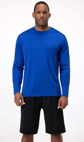 Vista 2 de DEVOPS Men's 2 Pack UPF 50+ Sun Protection Long Sleeve Dri Fit Fishing Hiking Running Workout T-Shirts