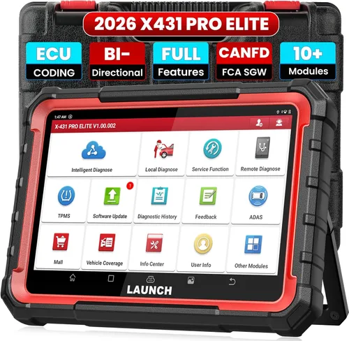 Vista 10 de LAUNCH X431 PRO Elite 2026 Nueva herramienta de escaneo bidireccional, más de 38 servicios, código ECU, escáner de diagnóstico de sistema completo