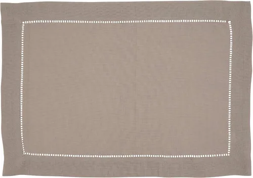 Vista 64 de SARO LIFESTYLE Servilleta de cóctel con borde cosido (juego de 12), negro, 6"x6