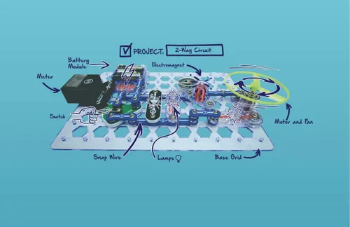 Vista 3 de SNAP CIRCUITS STEM Kit de descubrimiento de electrónica, más de 85