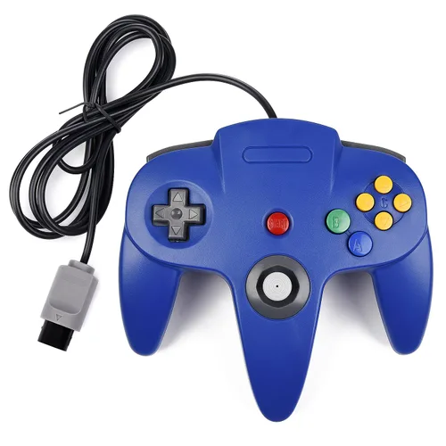 Vista 8 de Suily - Juego de 4 controladores clásicos de 64 mandos para 64 Plug & Play (versión USB no PC) (negrogrisrojoazul)