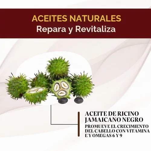 Vista 5 de OKAY Aceite caliente de ricino jamaicano negro 100% natural, aceite de ricino para cabello encrespado seco dañado, mezcla de terapia pura con jojoba
