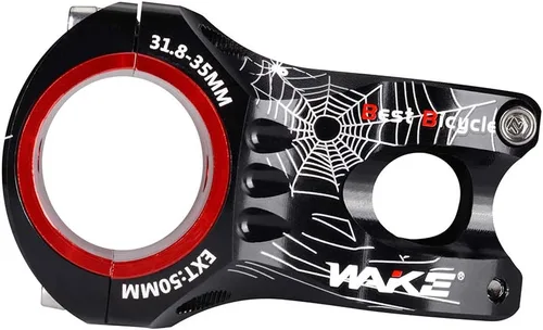 Vista 2 de Aleación de aluminio MTB vástago 1.378 in 1.969 in 0 grados para la mayoría de bicicletas, bicicleta de carretera, MTN, BMX, equipo Fixie, ciclismo