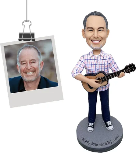 Vista 8 de Figuritas personalizadas de bobblehead de golfista para regalo para hombre, regalos personalizados del día de San Valentín a partir de fotos Golfer
