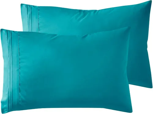 Vista 79 de Nestl - Juego de 2 fundas de almohada de microfibra azul playa tamaño Queen, 20 x 30 pulgadas
