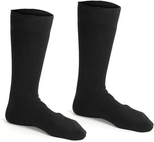 Vista 7 de Calcetines calefactables para mujeres y hombres, calcetines térmicos eléctricos alimentados por batería, para invierno, esquí al aire libre