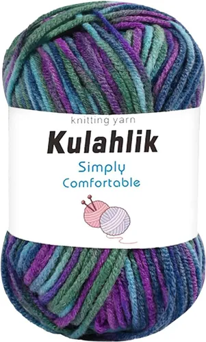 Vista 136 de 50g (1x50g) Hilo Acrílico para Crochet y Tejido, Hilo Degradado Colorido, 1 Rollo de Madejas, Hilo Acrílico Multicolor, Perfecto para Proyectos