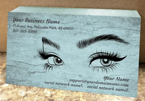 Vista 9 de Tarjetas de visita personalizadas, impresión a todo color de 2 caras, para pestañas, uñas y salón de belleza, 16 puntos (papel grueso de 350 gsm)