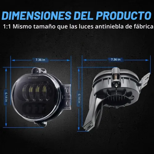 Vista 7 de Z-OFFROAD Conjunto de luz antiniebla LED aprobada por DOT compatible con Dodge Ram 1500 2002 2003 2004 2005 2006 2007 2008 Dodge Ram 2500/3500