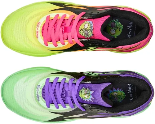Vista 4 de PUMA Hombres R&M X Mb.02 Baloncesto Zapatillas - Verde
