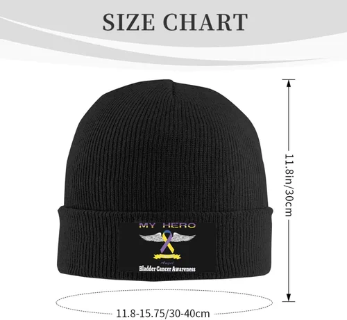 Vista 3 de Beanie Hat Unisex Stretchy Hat Soft Warmth Knit Hat Cap for Men & Women