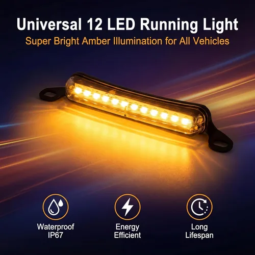 Vista 4 de ANKIA - Luz universal de 12 LED para matrícula, lámpara de marcha atrás, luces traseras para automóvil, remolque, UTV, ATV, camión, RV, barco
