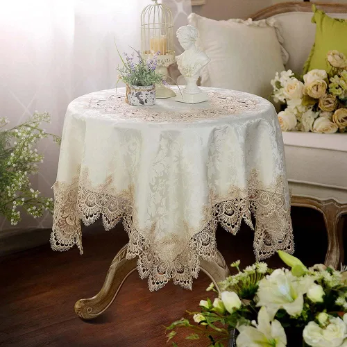 Vista 17 de ARTABLE Mantel pequeño de encaje de macramé de otoño y Navidad, para Acción de Gracias, al aire libre, granja, rústico, cocina, fiesta, cumpleaños
