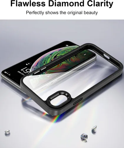 Vista 11 de HOOMIL Funda para iPhone 7 Plus/iPhone 8 Plus de 5.5 Pulgadas, sin amarillamiento, protección contra caídas, cubierta trasera dura transparente
