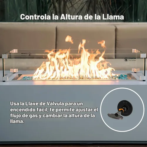 Vista 3 de Skyflame Kit de válvula de llave de gas recta de 1/2 pulgada, negro plano Para chimenea de hoguera, con brida, llave de 3 pulgadas