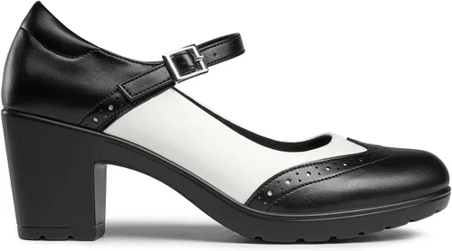 Vista 2 de DREAM PAIRS Zapatos de vestir Oxfords Mary Jane para mujer