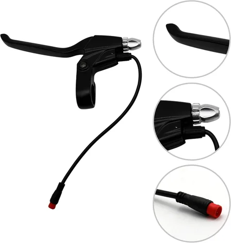 Vista 2 de 108PPD Ebike - Juego de palancas de freno macho de 2 pines, accesorios de mango de apagado izquierdo y derecho para bicicleta eléctrica