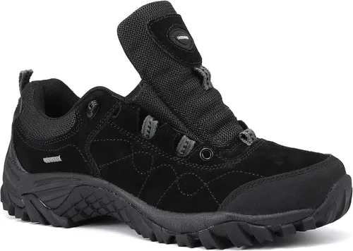 Vista 3 de Zapatos de senderismo para hombre para hombre, antideslizantes, de caña baja, ligeros, para senderismo, para exteriores
