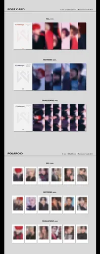 Vista 4 de Kakao M Wei - Identity : Challenge [Challenge ver.] (2nd Mini álbum) [Pre-Order] CD+Photobook+Póster plegado+Otros con seguimiento, pegatinas