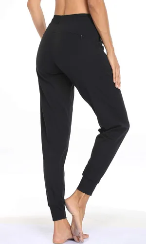 Vista 81 de Oalka - Pantalones deportivos para mujer, con cintura alta y bolsillos, para hacer deporte, yoga y entrenar