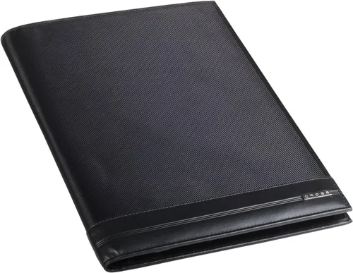 Vista 3 de Cross Carpeta de nailon y cuero genuino para portafolio, organizador de documentos tamaño A4 y tarjetero de presentación/soporte para bolígrafo
