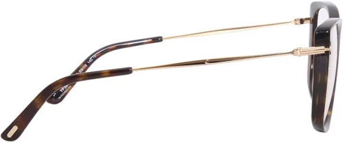 Vista 3 de Gafas Tom Ford FT 5816 -B 052 Shiny Classic Dark Havana, oro rosa, tronco "t