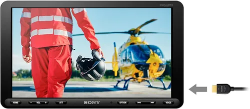 Vista 6 de Sony XAV-AX8100 Receptor multimedia flotante de 9 pulgadas con Apple Carplay/Android Auto y entrada de video HDMI