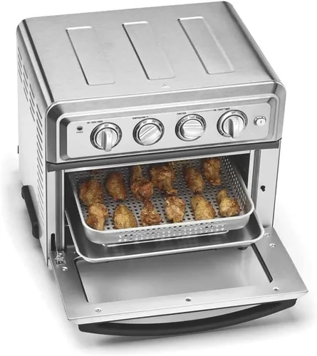 Vista 7 de Cuisinart Cesta antiadherente para freidora de aire, compatible con TOA-60 y TOA-65, ANS-TOA2528, plata