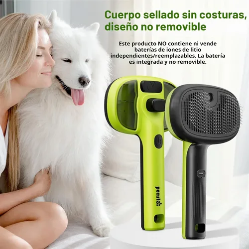 Vista 10 de Pecute Self-Cleaning Steam Dog Cat Brush & Leave-in Conditioner, Cool Mist