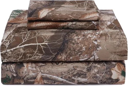 Vista 10 de VISI-ONE RealTree APX Twin Camo Juego de sábanas de microfibra de 3 piezas – Ropa de cama unisex para niños, niños pequeños y adolescentes, perfecta
