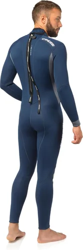 Vista 4 de Cressi Traje de neopreno completo para hombre con cremallera trasera para buceo y actividades acuáticas - Rápido 0.118 in: diseñado en Italia