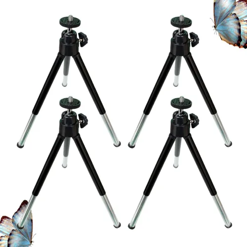 Vista 6 de Mikikit Soporte de transmisión móvil 4 unids Selfie Stick soporte trípode teléfono teléfono multi-posición teléfono titular