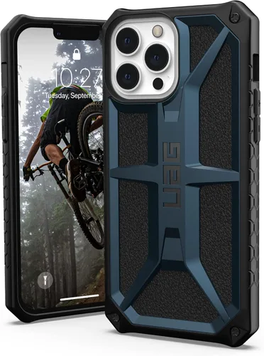 Vista 9 de URBAN ARMOR GEAR UAG - Funda diseñada para iPhone 13 Pro Max, de fibra de carbono, resistente, ligera, delgada, a prueba de golpes, funda protectora