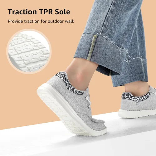 Vista 7 de STQ Mocasines con cordones para mujer, ortopédicos, cómodos, ultraligeros, informales, con soporte para el arte