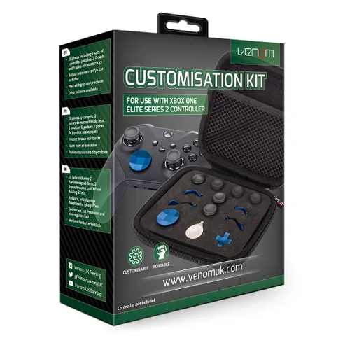 Vista 13 de Venom Elite Series 2 Controller Replacement Part Custom Accessory Kit - Blue (Xbox One)