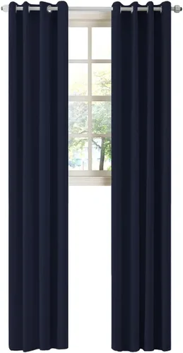 Vista 142 de LA PALMA Cortinas opacas con aislamiento térmico y ojales, para sala de estar, dormitorio, paquete de 2 paneles