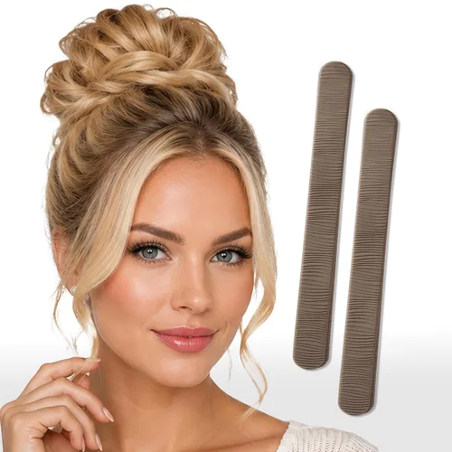 Vista 8 de 2 BUN BARZ by PONY-O - Máquina para hacer bollos flexible patentada para cabello fino y fino, herramienta fácil de moño para el cabello, alternativa