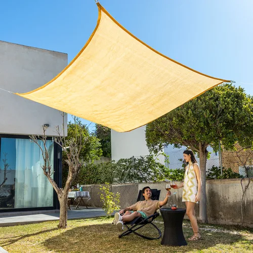 Vista 2 de Toldo Vela de Sombra Rectangular Shazail InnovaGoods 2 x 3 m