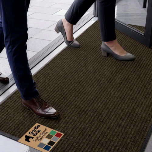 Vista 34 de GORILLA GRIP Traffic Guard - Tapete resistente para interiores y exteriores Negro